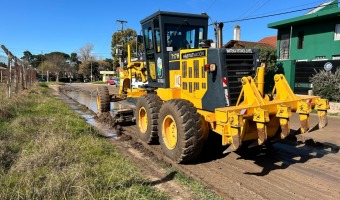 CORRALN EST TRABAJANDO EN LAS ARTERIAS AFECTADAS POR LAS INTENSAS LLUVIAS